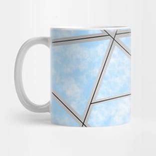 Blue/Silver Pattern Mug